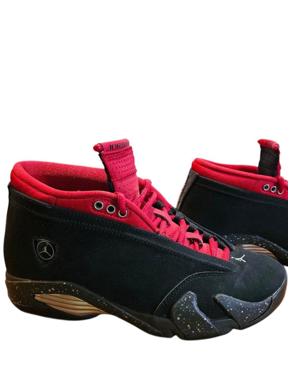 Nike Air Jordan 14 Retro Low Lipstick Black Red Womens Size 8 DH4121-006